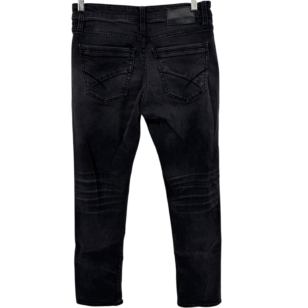 BKE Jake Straight Jeans Mens 30x32 Black Washed Stretch Denim Straight Leg